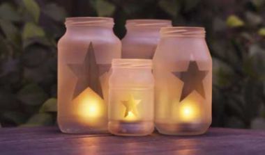 glass etched jars