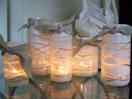 twine wrapped jars